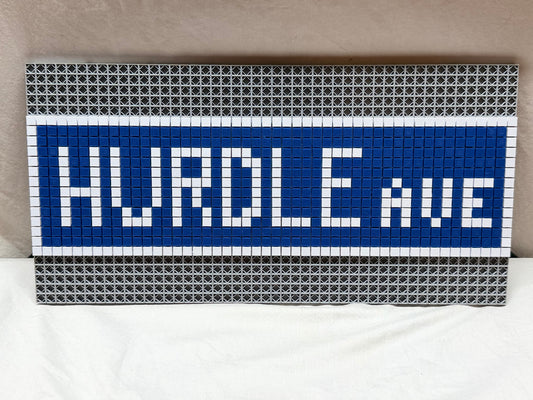 Pixel Art - Hurdle Ave Street Sign